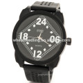 2015 Hot black silicon rubber sports watch for boys